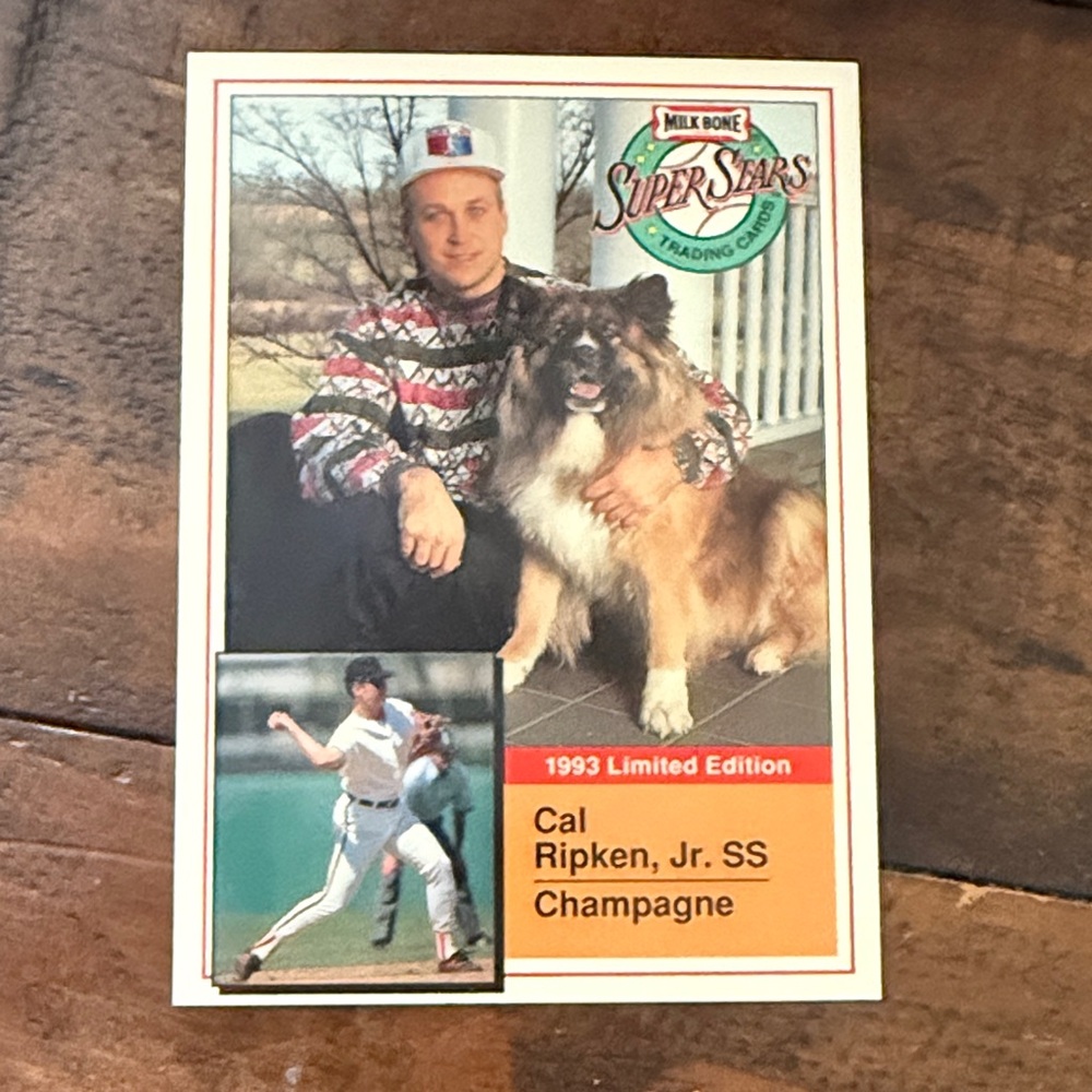 1993 Limited Edition Cal Ripken Jr. Trading Card Milk Bone